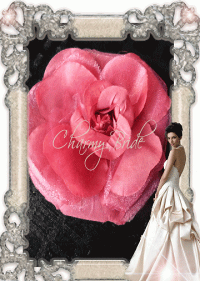 Брошка-цвете за коса Rose Elegance Теракот
